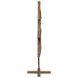 vidaXL Kerstboom met standaard Bruin 90 cm Massief teakhout