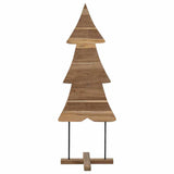 vidaXL Kerstboom met standaard Bruin 90 cm Massief teakhout