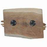 vidaXL Kerstster Bruin 31 x 15 x 46 cm Massief Teakhout