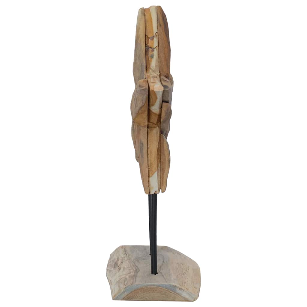 vidaXL Kerstster Bruin 31 x 15 x 46 cm Massief Teakhout
