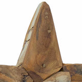 vidaXL Kerstster Bruin 31 x 15 x 46 cm Massief Teakhout
