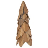 vidaXL Kerstboom met standaard Bruin 51 cm Massief teakhout