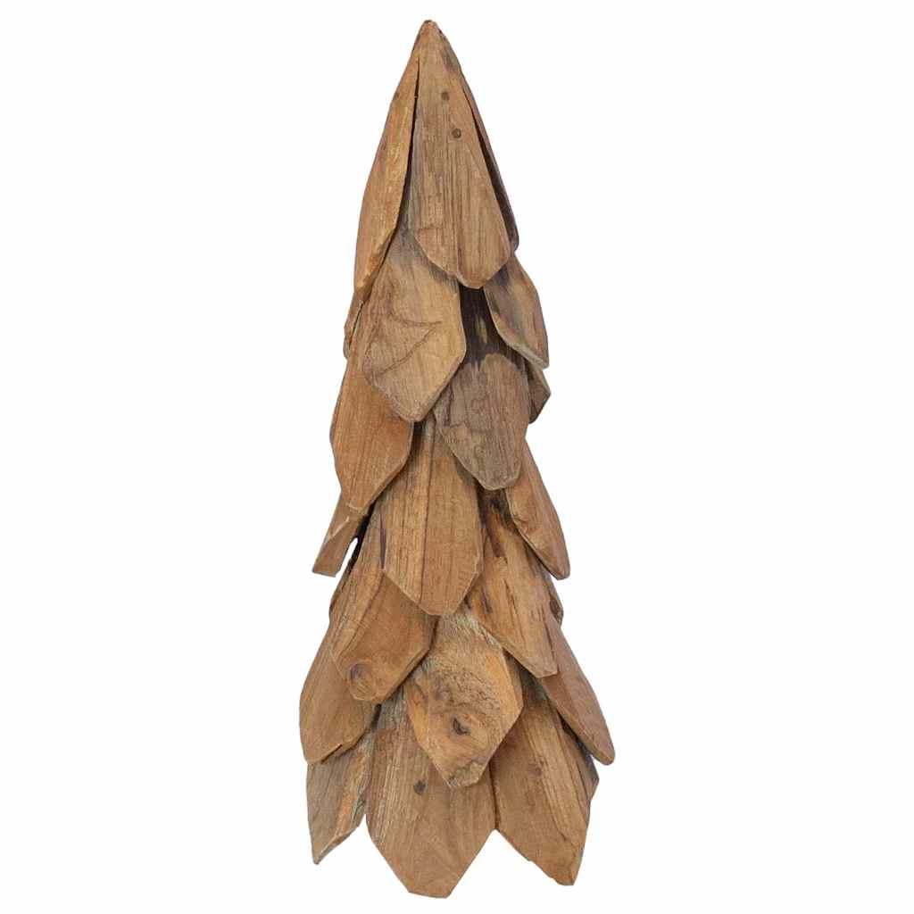 vidaXL Kerstboom met standaard Bruin 51 cm Massief teakhout