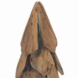 vidaXL Kerstboom met standaard Bruin 51 cm Massief teakhout