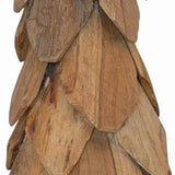 vidaXL Kerstboom met standaard Bruin 51 cm Massief teakhout