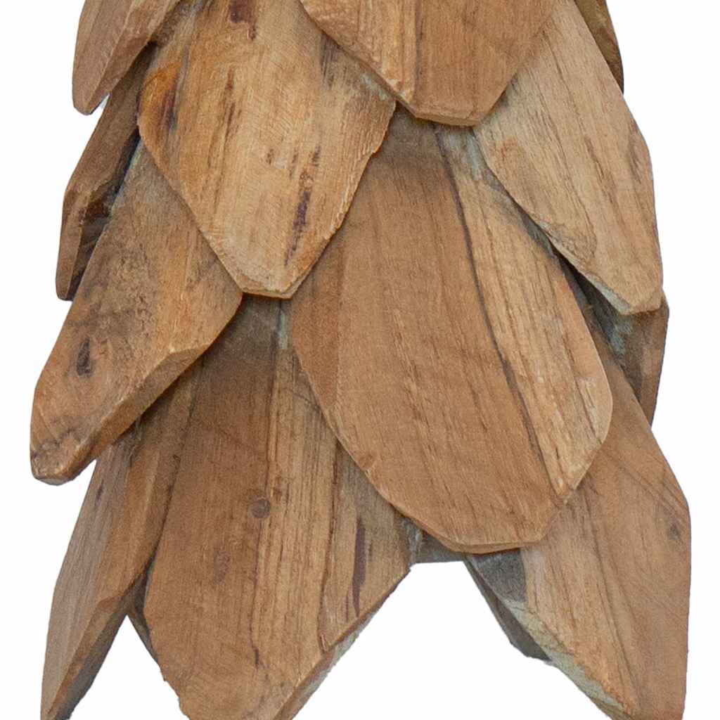 vidaXL Kerstboom met standaard Bruin 51 cm Massief teakhout