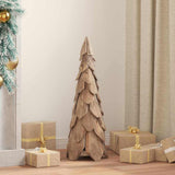 vidaXL Kerstboom met standaard Bruin 51 cm Massief teakhout