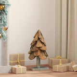 vidaXL Christmas Tree with Stand Brown 61 cm Solid Teakwood
