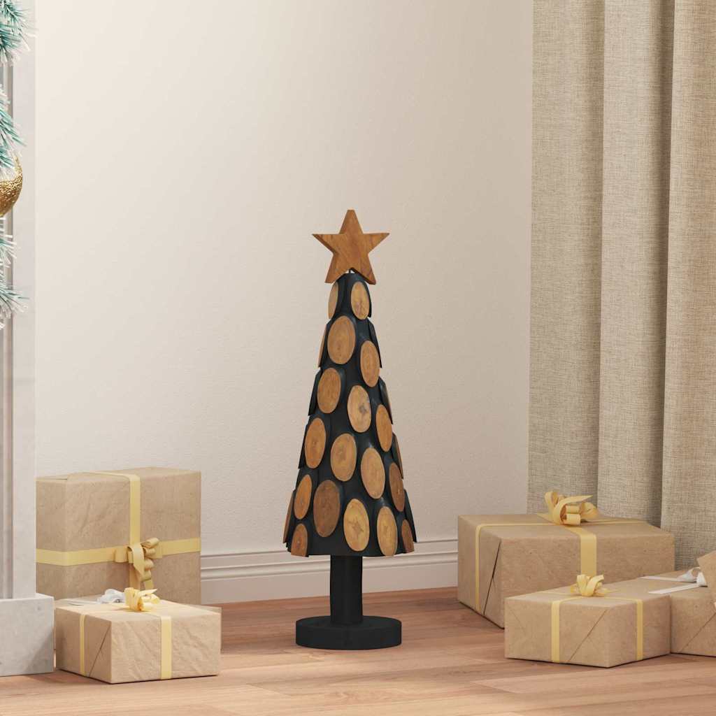 vidaXL Christmas tree with stand Brown 61 cm Solid teak wood