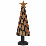 vidaXL Christmas tree with stand Brown 61 cm Solid teak wood