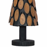 vidaXL Christmas tree with stand Brown 61 cm Solid teak wood