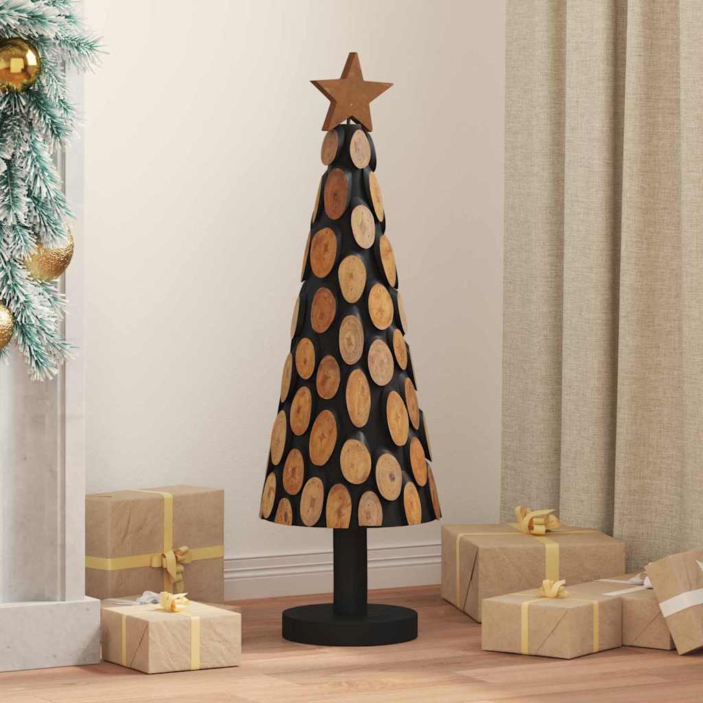 vidaXL Christmas tree with stand Brown 61 cm Solid teak wood