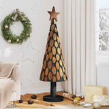 vidaXL Christmas tree with stand Brown 61 cm Solid teak wood