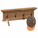 vidaXL Wandgemonteerde kapstok Wandgemonteerd Naturel 70 x 10 x 20 cm