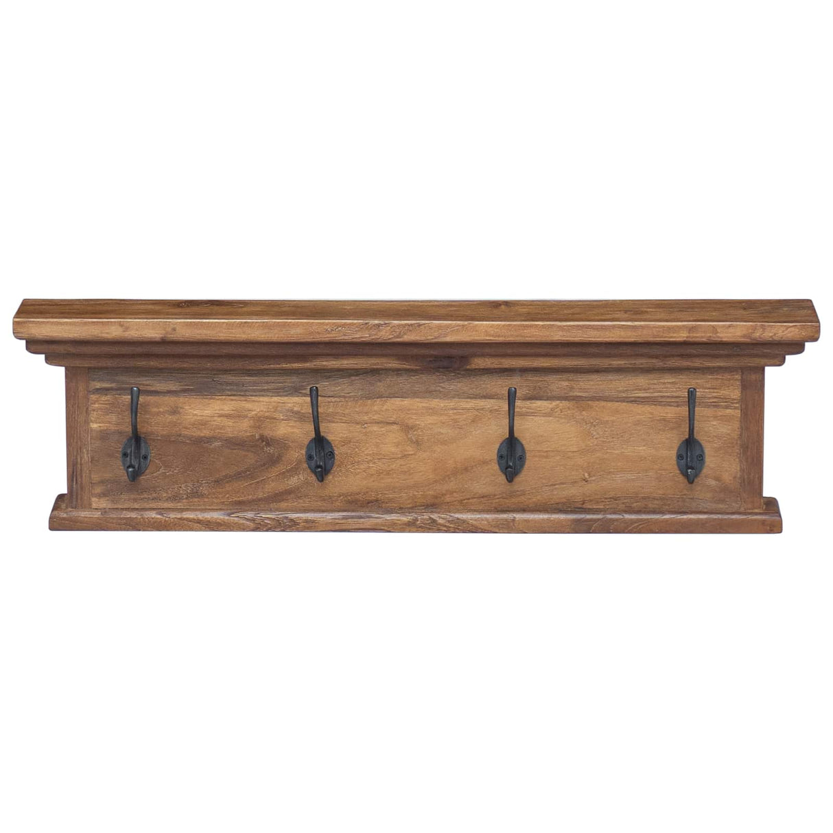 vidaXL Wandgemonteerde kapstok Wandgemonteerd Naturel 70 x 10 x 20 cm