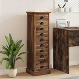 vidaXL Ladekast met lade Naturel 35 x 30 x 60 cm Massief Teakhout
