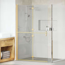 vidaXL Inloopdouchewand inklapbaar 70x190 cm ESG-glas transparant
