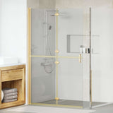 vidaXL Inloopdouchewand inklapbaar 70x190 cm ESG-verre transparent