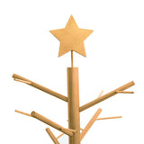 vidaXL Houten kerstboom met standaard Naturel 75 cm Massief grenenhout
