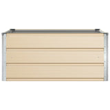 vidaXL Plantenbak Ivoor 100 x 100 x 45 cm Staal