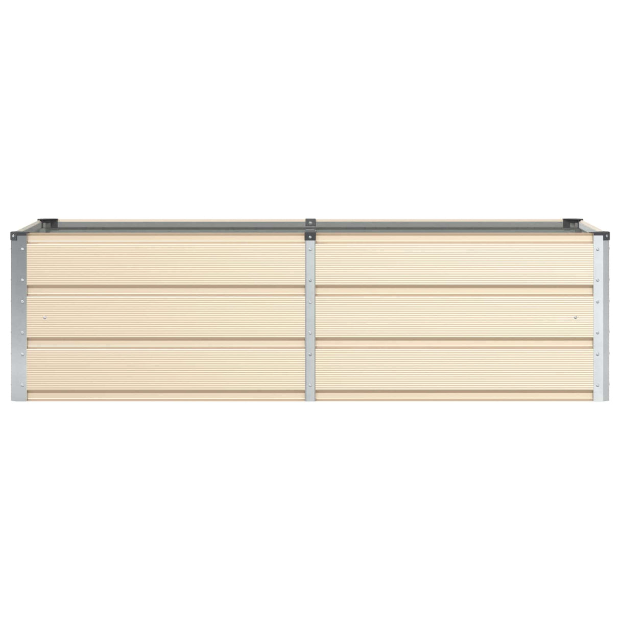 vidaXL Ivory Planter 160 x 80 x 45 cm Steel