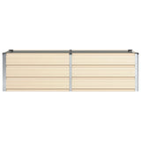vidaXL Ivory Planter 160 x 80 x 45 cm Steel