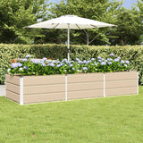 vidaXL Ivory Planter 160 x 80 x 45 cm Steel