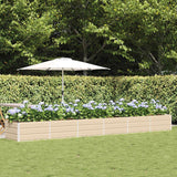 vidaXL Ivory Planter 160 x 80 x 45 cm Steel