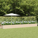 vidaXL Ivory Planter 160 x 80 x 45 cm Steel