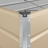 vidaXL Plantenbak Ivoor 195 x 100 x 45 cm Gegevens staal