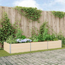 vidaXL Plantenbak Ivoor 195 x 100 x 45 cm Gegevens staal