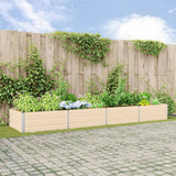 vidaXL Plantenbak Ivoor 195 x 100 x 45 cm Gegevens staal