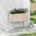 vidaXL Plantenbak Ivoor 100 x 45 x 90 cm Gegevens staal