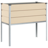 vidaXL Plantenbak Ivoor 100 x 45 x 90 cm Gegevens staal