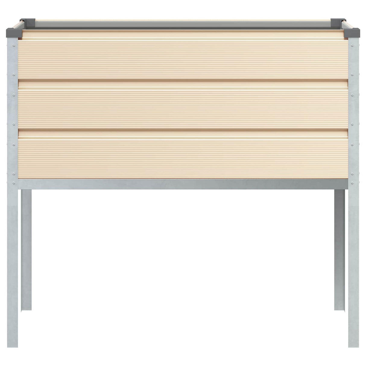 vidaXL Plantenbak Ivoor 100 x 45 x 90 cm Gegevens staal