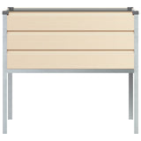 vidaXL Plantenbak Ivoor 100 x 45 x 90 cm Gegevens staal