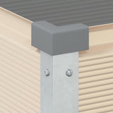 vidaXL Plantenbak Ivoor 100 x 45 x 90 cm Gegevens staal