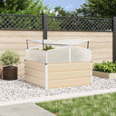 vidaXL Plantenbak Ivoor 100 x 100 x 77 cm Gegevens staal