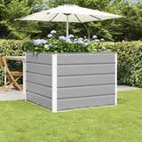 vidaXL Plantenbak Ivoor 100 x 100 x 45 cm Staal