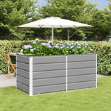 vidaXL Ivory Planter 160 x 80 x 45 cm Steel