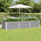 vidaXL Ivory Planter 160 x 80 x 45 cm Steel