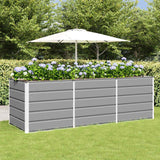 vidaXL Ivory Planter 160 x 80 x 45 cm Steel