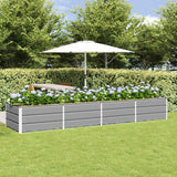 vidaXL Ivory Planter 160 x 80 x 45 cm Steel