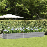 vidaXL Ivory Planter 160 x 80 x 45 cm Steel