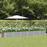 vidaXL Ivory Planter 160 x 80 x 45 cm Steel