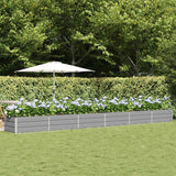 vidaXL Ivory Planter 160 x 80 x 45 cm Steel