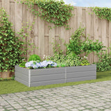 vidaXL Plantenbak Ivoor 195 x 100 x 45 cm Gegevens staal