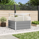 vidaXL Plantenbak Ivoor 100 x 100 x 77 cm Gegevens staal