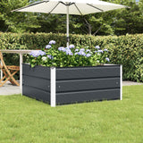 vidaXL Plantenbak Ivoor 100 x 100 x 45 cm Staal
