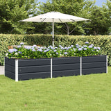 vidaXL Ivory Planter 160 x 80 x 45 cm Steel